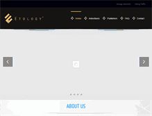 Tablet Screenshot of etology.com